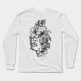 Girl in lilies Long Sleeve T-Shirt